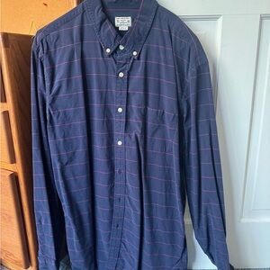 J. Crew Men's Button Down Shirt in Navy and Pink